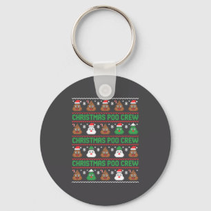 Christmas O Crew Xelated Ugly Christmas Pajamas Op Keychain