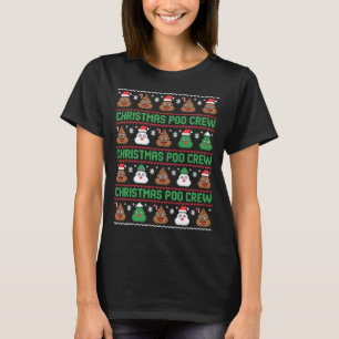 Christmas O Crew Xelated Ugly Christmas Pajamas Op T-Shirt