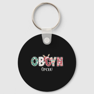 Christmas Obgyn Crew Obstetrics Ob Gyn Group Team Keychain