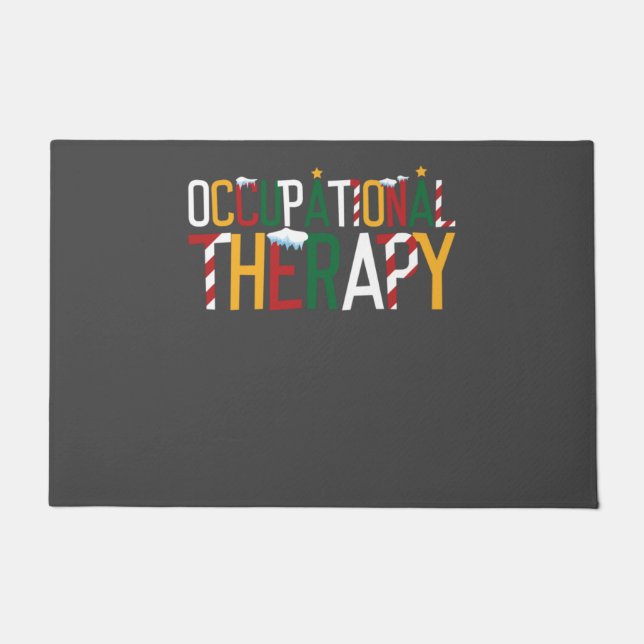 Christmas Occupational Therapy Doormat (Front)