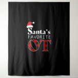 Christmas Occupational Therapy Shirt, Santa's Favo Tapestry<br><div class="desc">Christmas Occupational Therapy Shirt,  Santa's Favourite OT</div>