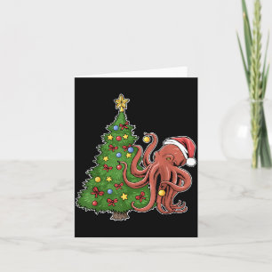 Christmas Octopus Card