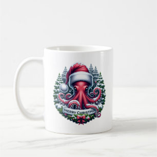 Christmas Octopus Coffee Mug