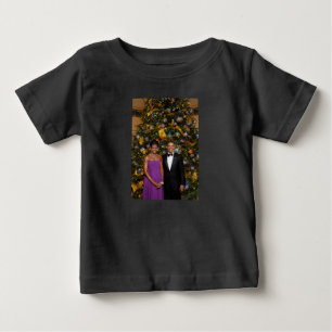 Christmas of President Barack Obama and Michelle Baby T-Shirt