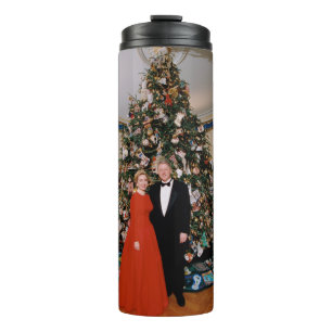 Christmas of US President Bill Clinton & Hillary  Thermal Tumbler