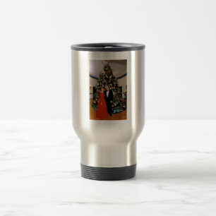 Christmas of US President Bill Clinton & Hillary Travel Mug