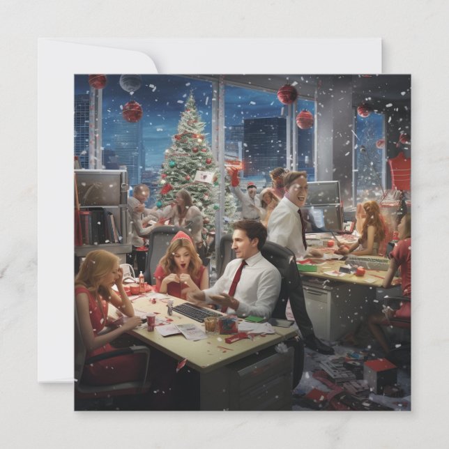 Christmas office party save the date (Front)