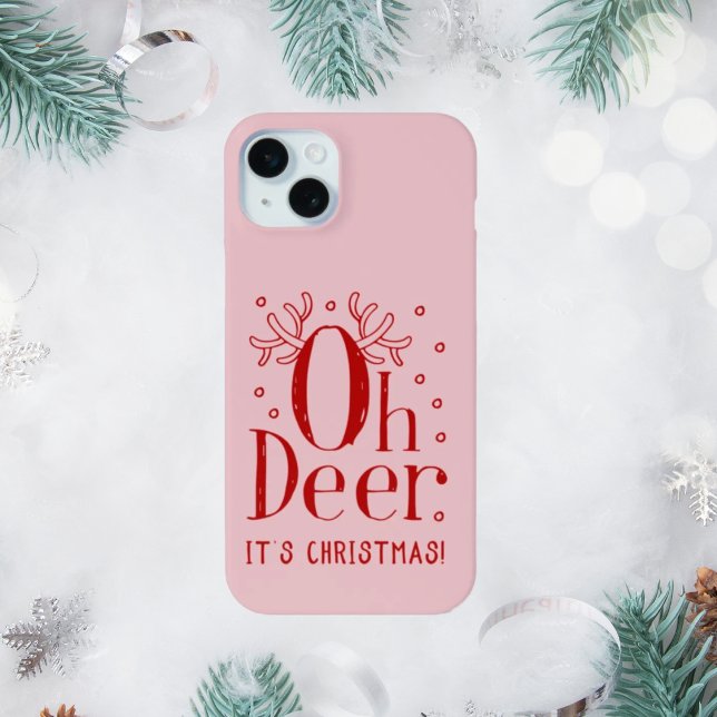 Christmas Oh deer iPhone 15 plus case (Creator Uploaded)