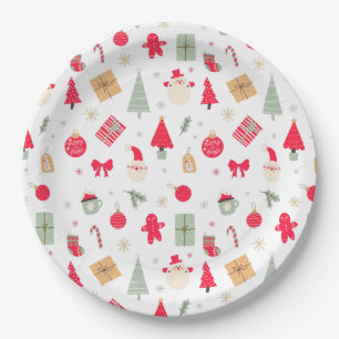 Christmas Oh What Fun First Birthday  Paper Plate
