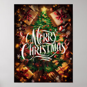Christmas Oil Painting Posters & Prints #3