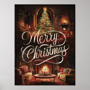 Christmas Oil Painting Posters & Prints #9