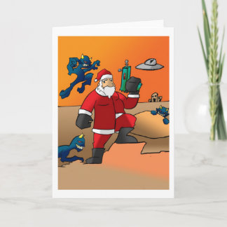 Christmas on Mars Holiday Card