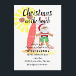 Christmas on the Beach Summer Santa Party Invite<br><div class="desc">Christmas on the Beach Summer Santa Party Invite

Fully Customizable</div>