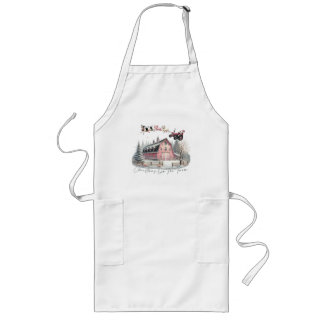 Christmas on the Farm,Merry Christmas Long Apron