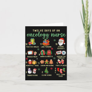 Christmas Oncology Rn Nurse 12 Days Of An Oncology Card