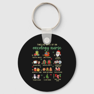 Christmas Oncology Rn Nurse 12 Days Of An Oncology Keychain