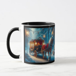 Christmas One Horse and Carraige ride Mug