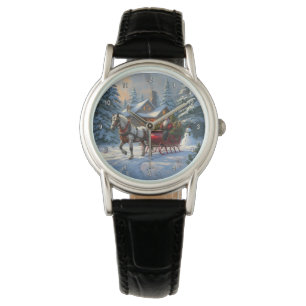 Christmas One-horse Sleigh Santa Watch