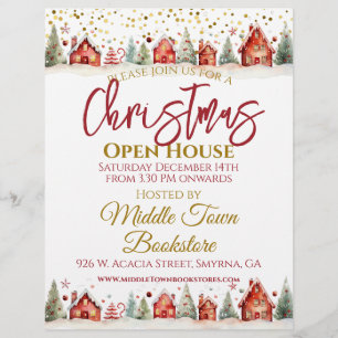 Christmas Open House Business Flyer