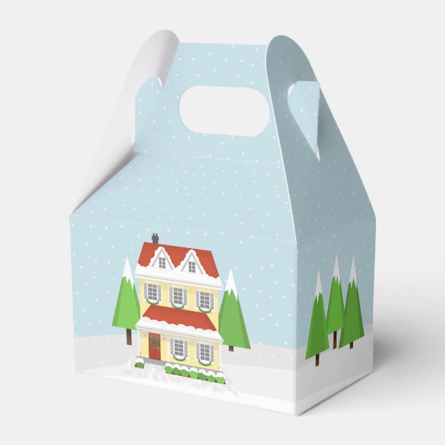 Christmas Open House Favor Box (Front Side)
