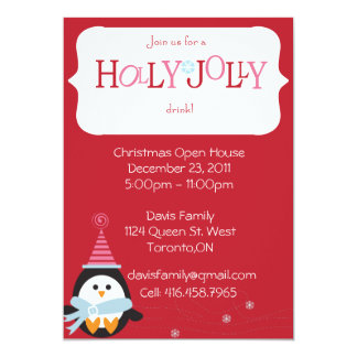 holiday open house invitations