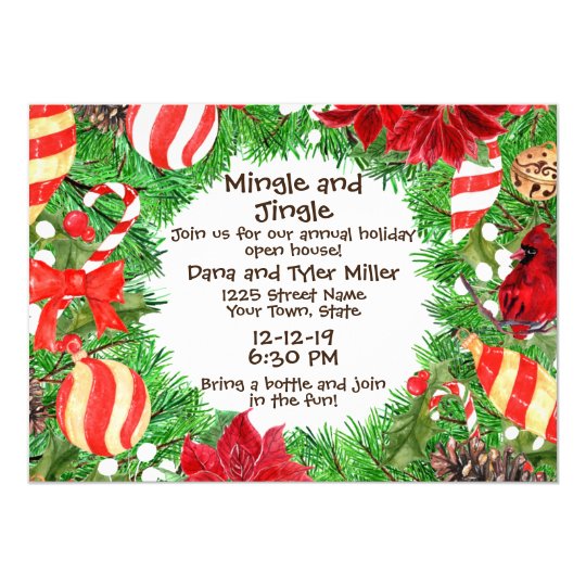 Christmas Open House Invitation | Zazzle.ca