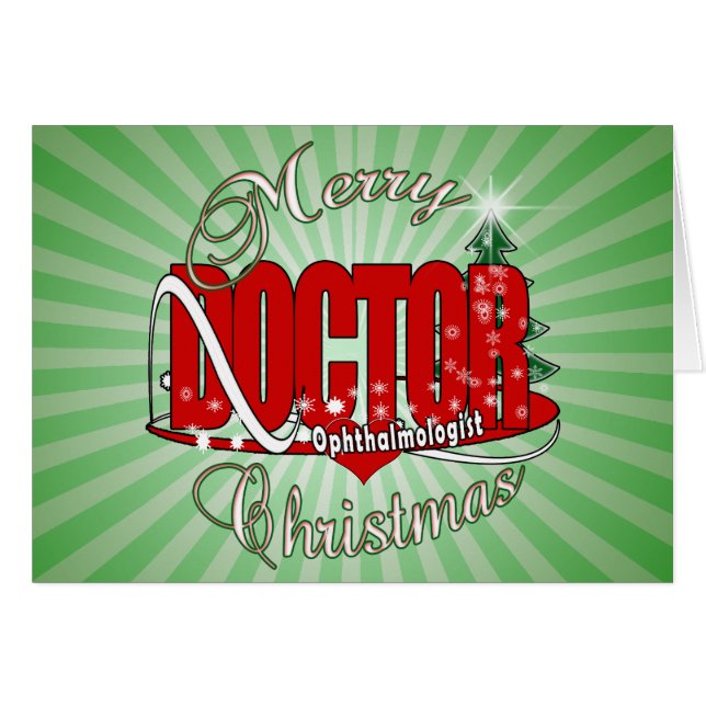 CHRISTMAS Ophthalmologist EYE DOCTOR (Front Horizontal)