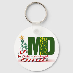 CHRISTMAS OPHTHALMOLOGIST KEYCHAIN