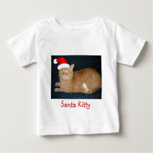Christmas Orange Tabby Cat Baby T-Shirt