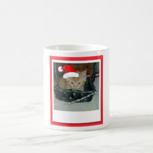 Christmas Orange Tabby Kitten Coffee Mug