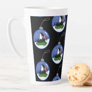 Christmas Orca Killer Whale Latte Mug