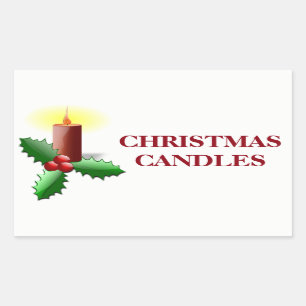 Christmas Organizing Labels - Candles