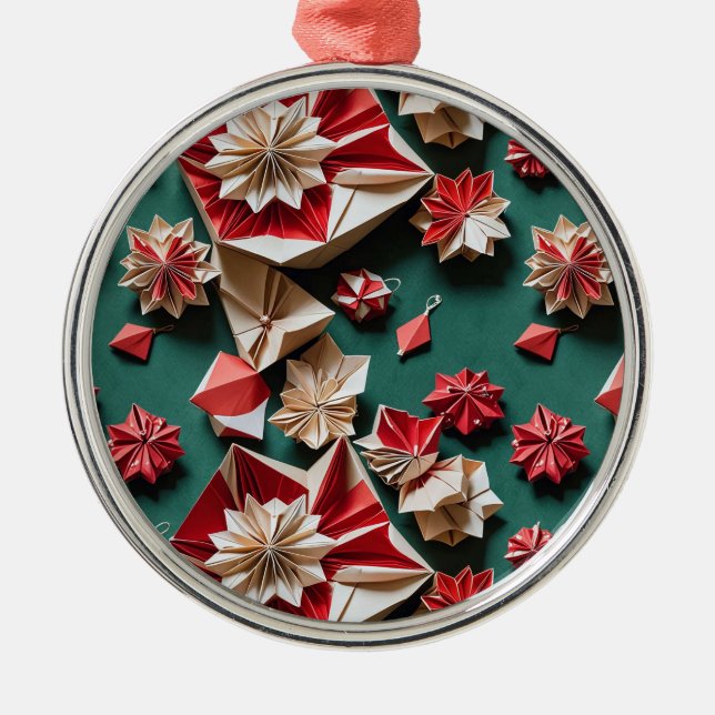 Christmas origami handicrafts11- Ceramic Ornament (Front)