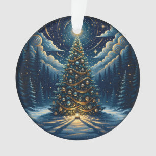 Christmas Ornament 2025 – Winter Night Tree 1