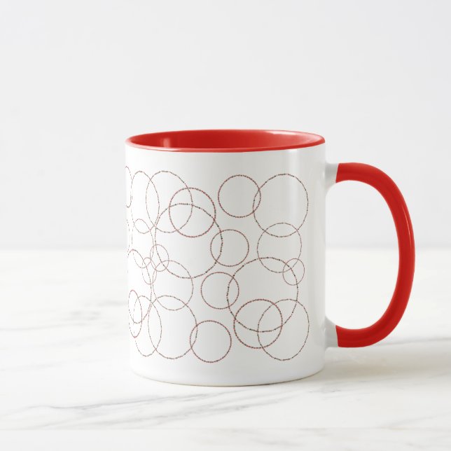 Christmas Ornament Circles Mug (Right)