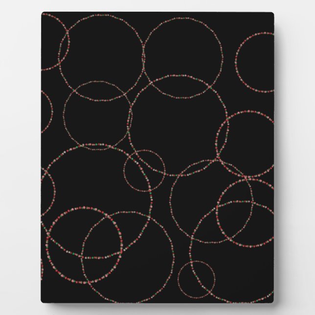 Christmas Ornament Circles Plaque (Front)