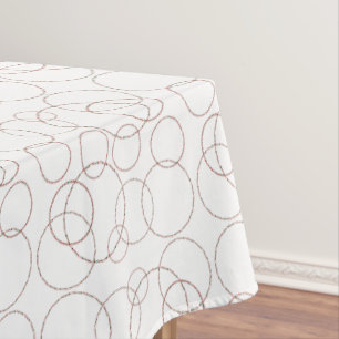 Christmas Ornament Circles Tablecloth