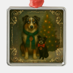 Christmas Ornament – Cozy Dog Holiday Keepsake