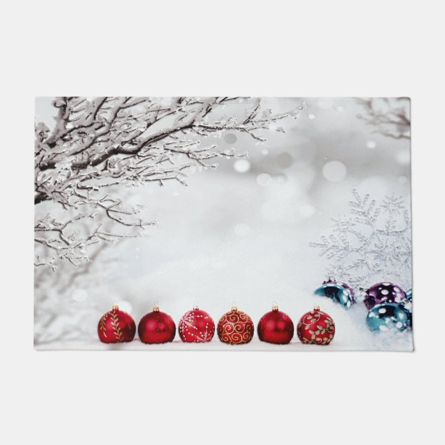 Christmas Ornament Decoration Doormat (Front)