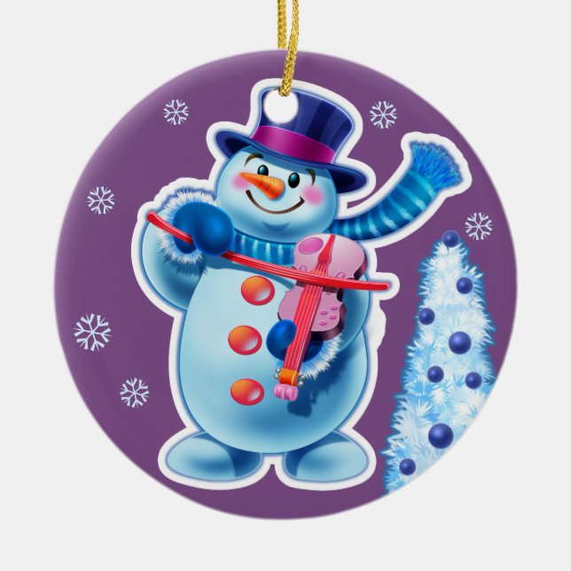 Christmas ornament double sided penguin/snowman (Front)
