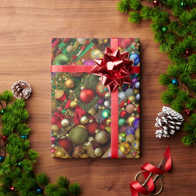 Christmas Ornament Extravaganza Wrapping Paper (Holiday Gift)