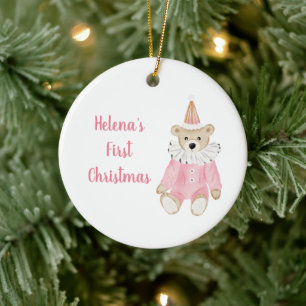 Christmas Ornament, First Christmas, Baby First Ceramic Ornament