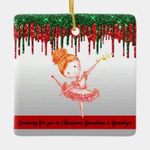 Christmas Ornament for Grandparents Young Girl