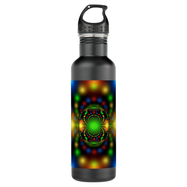 Christmas Ornament Fractal Design-29440 710 Ml Water Bottle (Front)