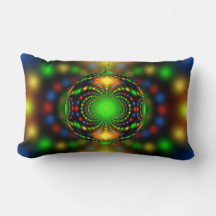 Christmas Ornament Fractal Design-29440 Lumbar Pillow