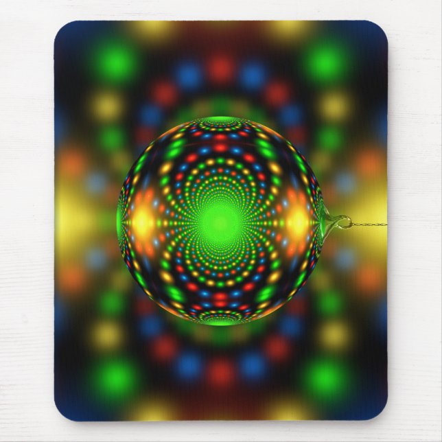 Christmas Ornament Fractal Design-29440 Mouse Pad (Front)