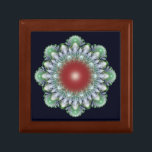 Christmas ornament gift box<br><div class="desc">Fractal computer generated pattern. Customize your own gift box.</div>