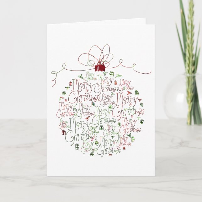 Christmas Ornament Greeting Card (Front)