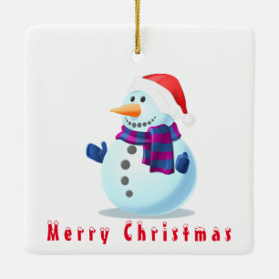 Christmas Ornament Happy Snowman