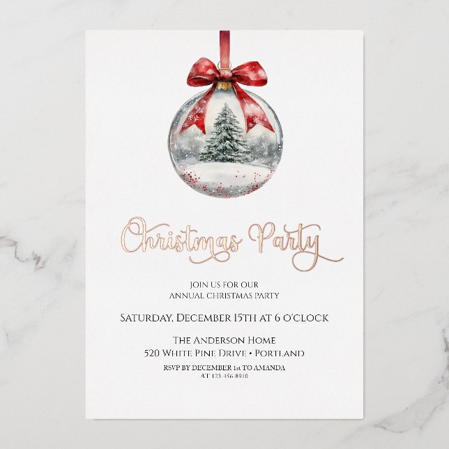  Christmas ornament Holiday Party (Front)